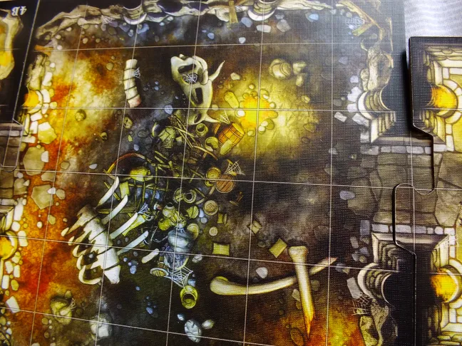 Descent dungeon tiles: fiery caverns, icy corridors and a full assembled map layout · 3